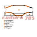Renthal Twinwall Lenker 999 McGrath/Short orange KTM EXC TPI SXF 125 150 200 250 300 350 380 400 450 500 525 530 00-